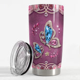 Personalized Butterfly Tumbler Coffee Jewelry Style